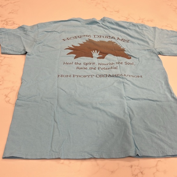NEW Two (2) Horse Dreams Unisex T-Shirts | Sizes Small & Large | Blue - Picture 7 of 8